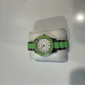 Anne Klein Green and Silver Women's Watch